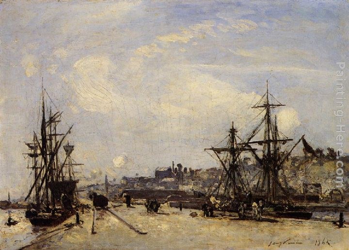 Johan Barthold Jongkind Honfleur, the Railroad Dock